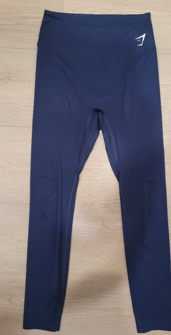 Navy Gym Shark Super Soft Stretch Leggings